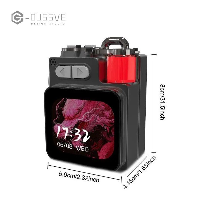 G-OUSSVE｜Wireless Speakers, Portable Mini Multi-function Wireless Music Player, Rechargeable Stereo Radio Speaker with Cool Light for Home Office