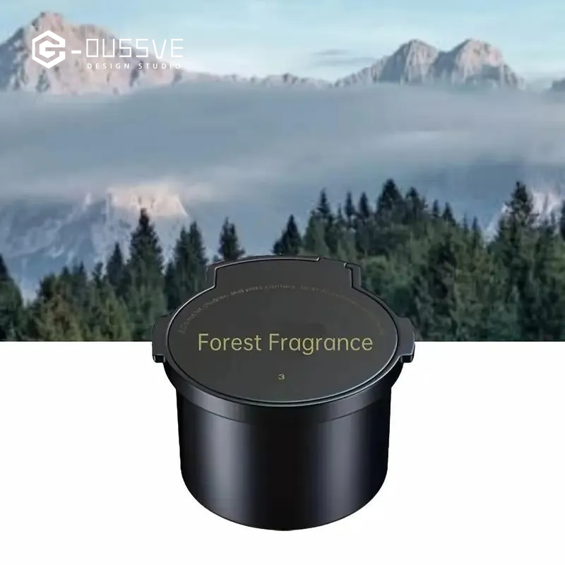 G-OUSSVE | Rechargeable Smart Essential Oil Diffuser, Car Air Freshener with Auto On/Off and RGB Ambient LED Light for Vehicle & Room Aromatherapy Machine