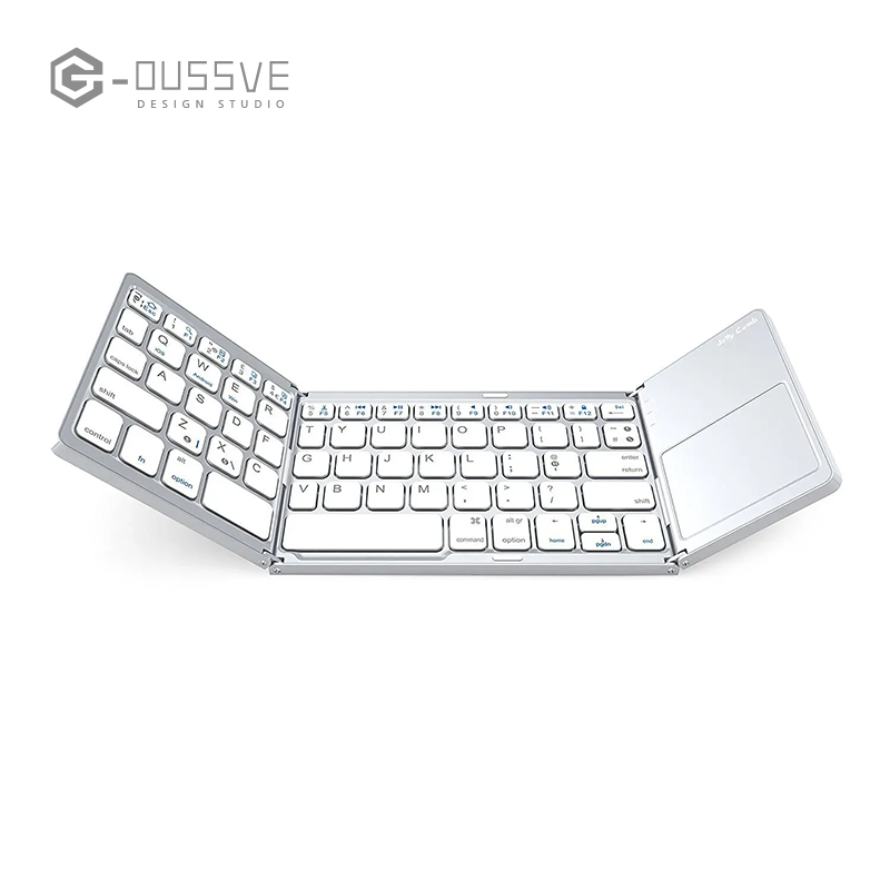 G-OUSSVE｜Ultra-thin Wireless Mini Bluetooth-compatible Keyboard, Foldable & Simple Design Tablet Keyboard for Household & Office