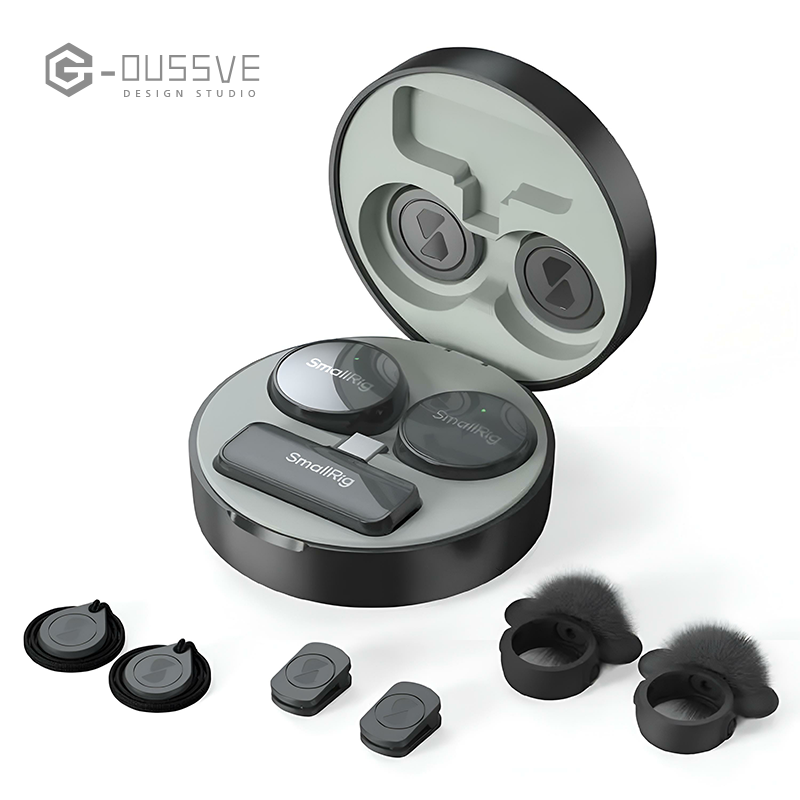 G-OUSSVE | SmallRig S60 USB-C Wireless Mic,Magnetic Clip Pro Kit for iPhone 15/16 Pro & Android,44H Studio Sound with Noise Cancelling, Crystal Clear Audio,Compact,Lightweight Design Lavalier Microphone for Vlog, Live Streaming, Content Creation 4706/4934