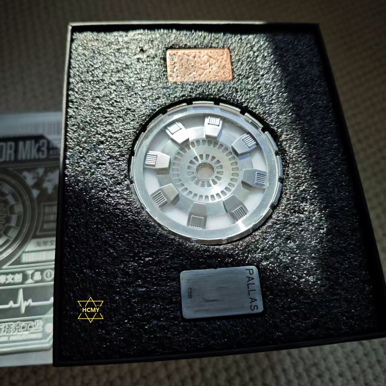 G-OUSSVE Iron Man MK1 Tony chest light 3rd generation Ark Reactor Mark 5 movie props hand-made anime model
