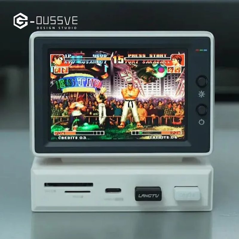 G-OUSSVE｜ Mini computer secondary screen desktop expansion dock chassis, AIDA64 monitoring small screen displaying the host temperature