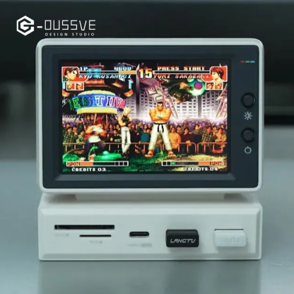 G-OUSSVE｜ Mini computer secondary screen desktop expansion dock chassis, AIDA64 monitoring small screen displaying the host temperature