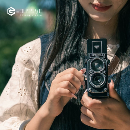 G-OUSSVE｜ChuZhao premium realistic twin-lens reflex digital camera, retro CCD, high-definition entry-level, compact travel camera for women