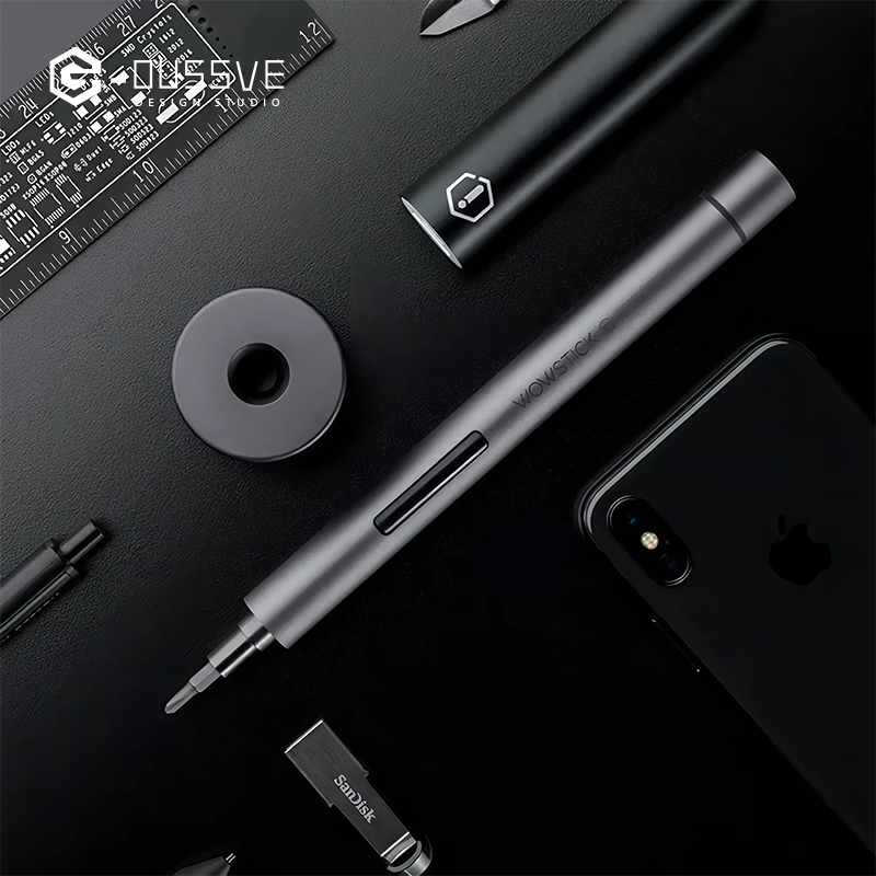 G-OUSSVE | Electric Screwdriver with 3 LED Lights, Precision Repair Tools Kit with Type-C Charging, for Smartphones, Toys, Clock, Camera,Laptop