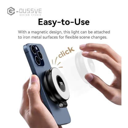 G-OUSSVE | Magnetic Selfie Light LM19, LED Fill Light Compatible with Magsafe, LED Selfie Ring Light