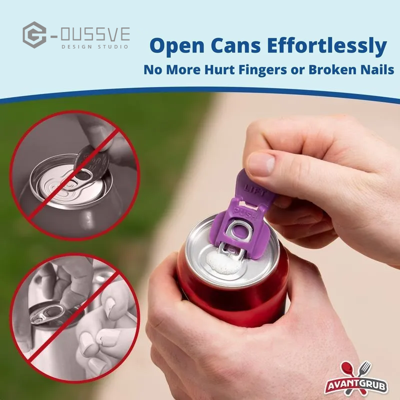 G-OUSSVE｜Colorful Can Opener Set Grub Beverage Barricade - Drink Protector, Shields Soda/Beer from Bugs & Dust, Ideal for Parties, BBQ, Beach Kitchen Utensils (Color Random)
