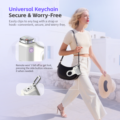 G-OUSSVE | Handheld Grip Phone Stand Camera Assistant with LED Fill Light 2-in-1, Compatible with iOS 26/iOS 18, Ergonomic Grip, One-Tap Camera, Rechargeable Remote, Ideal for Thanksgiving & Christmas Gift for Photography Enthusiasts