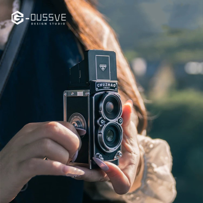 G-OUSSVE｜ChuZhao premium realistic twin-lens reflex digital camera, retro CCD, high-definition entry-level, compact travel camera for women