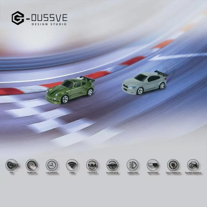 G-OUSSVE｜1/64 Mini Drift Car,Remote control car drifting on the desktop, USB rechargeable,Holiday or Birthday gifts for boys kids