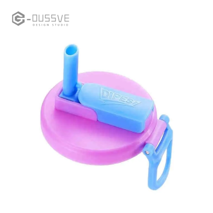 G-OUSSVE | Soda Can Lids with Straw, Silicone Straws Soda ​ Can Covers, Straw Soda Can Lid, BPA-Free, Reusable for can covers for soda, Beverage, Juice,Seltzer