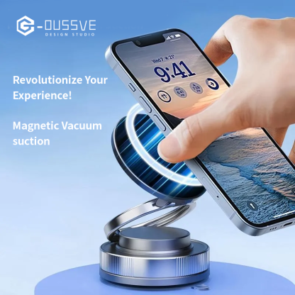 G-OUSSVE｜360 Adjustable Vacuum Magnetic Phone Holder,Suction Cup Phone Mount for Magsafe, Portable Cell Phone Holder for Car, Makeup/Gym/Mirror,Fit for All iphone iphone 11 and above