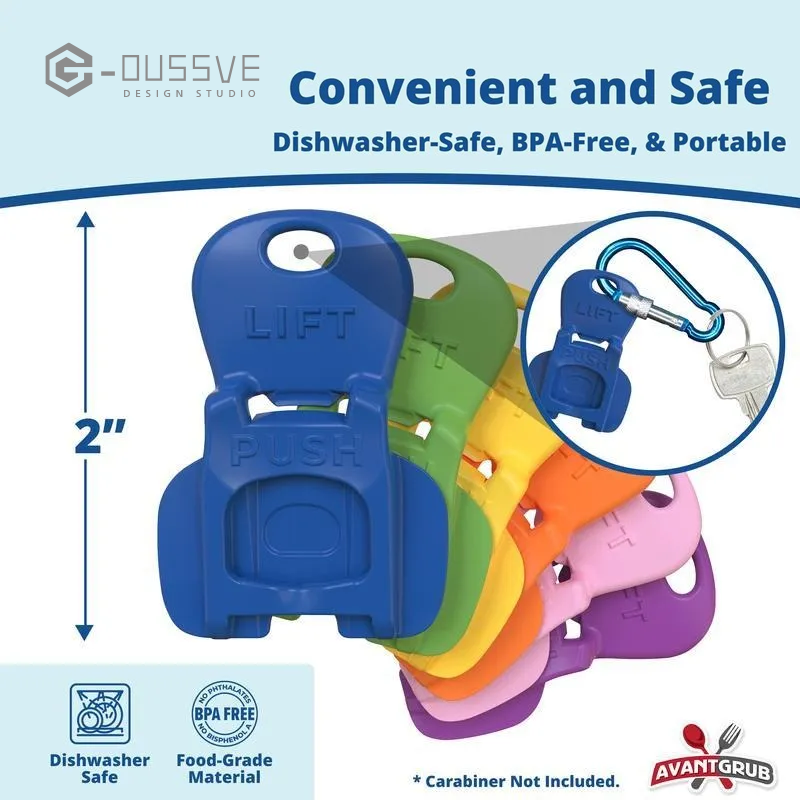 G-OUSSVE｜Colorful Can Opener Set Grub Beverage Barricade - Drink Protector, Shields Soda/Beer from Bugs & Dust, Ideal for Parties, BBQ, Beach Kitchen Utensils (Color Random)