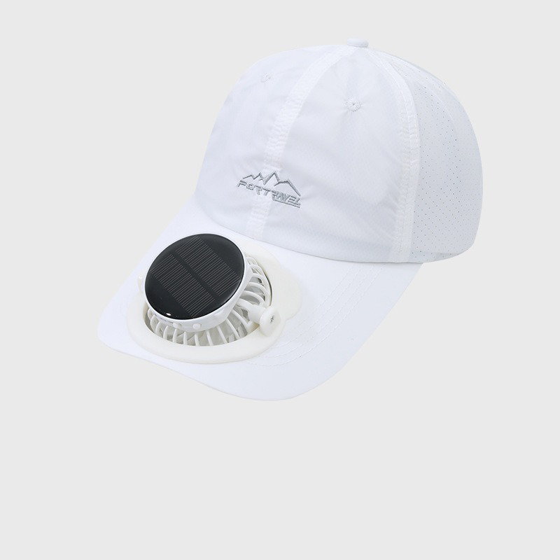 G-OUSSVE Summer Breathable Solar-Charging Fan Hat for Adults - Sun Protection Outdoor Baseball Cap with 1000mAh Battery, 8-16Hrs Runtime & Digital Display