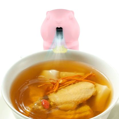 G-OUSSVE Cute Clip-On Food Cooling Fan – Portable Mini Mealtime Helper for Bowls & Cups