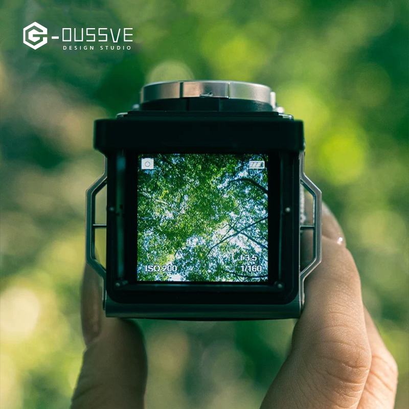 G-OUSSVE｜ChuZhao premium realistic twin-lens reflex digital camera, retro CCD, high-definition entry-level, compact travel camera for women