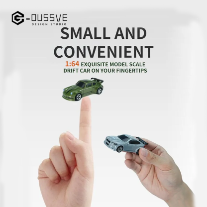 G-OUSSVE｜1/64 Mini Drift Car,Remote control car drifting on the desktop, USB rechargeable,Holiday or Birthday gifts for boys kids