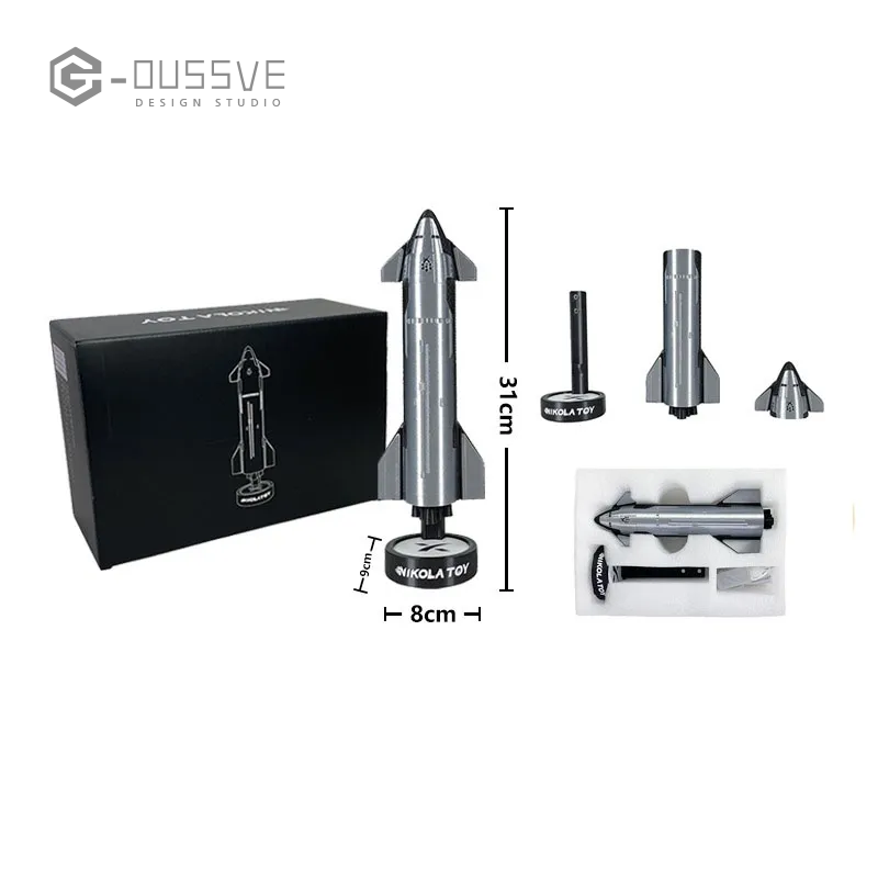 G-OUSSVE | SpaceX Starship 1/200 Rocket Model with Spray Humidifier 
