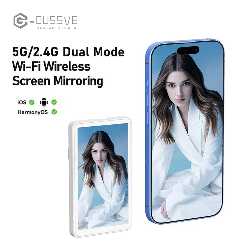 G-OUSSVE | T1 Magnetic Phone Vlog Selfie Monitor Screen Display For Selfie, Live Streaming & Content Creation Compatible for IOS&Android Mobile Phone