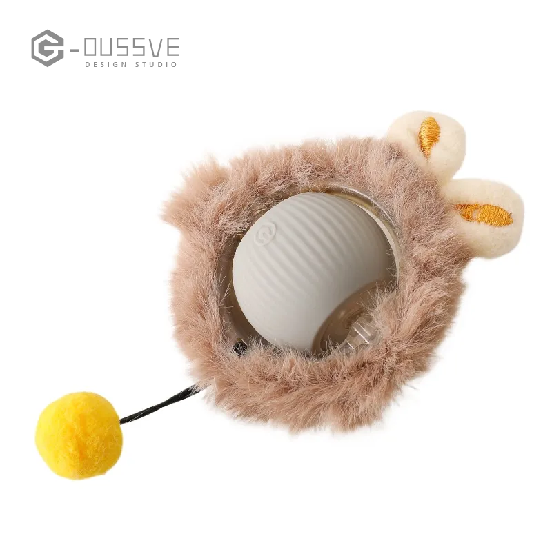 G-OUSSVE｜Interactive Cat Toys for Indoor Cats, Pet Interactive Dog Ball, Pet Smart Chase Ball, Moving Cat Toys