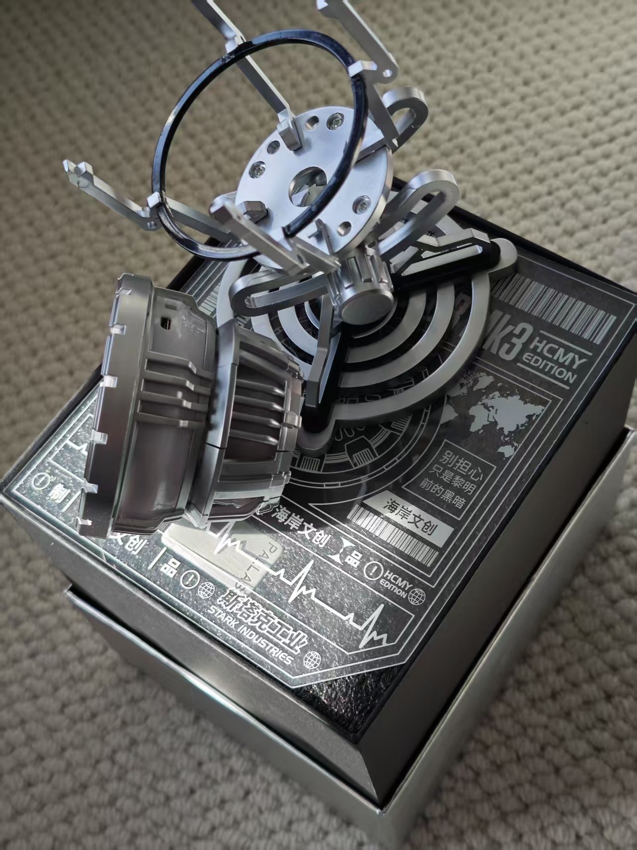 G-OUSSVE Iron Man MK1 Tony chest light 3rd generation Ark Reactor Mark 5 movie props hand-made anime model