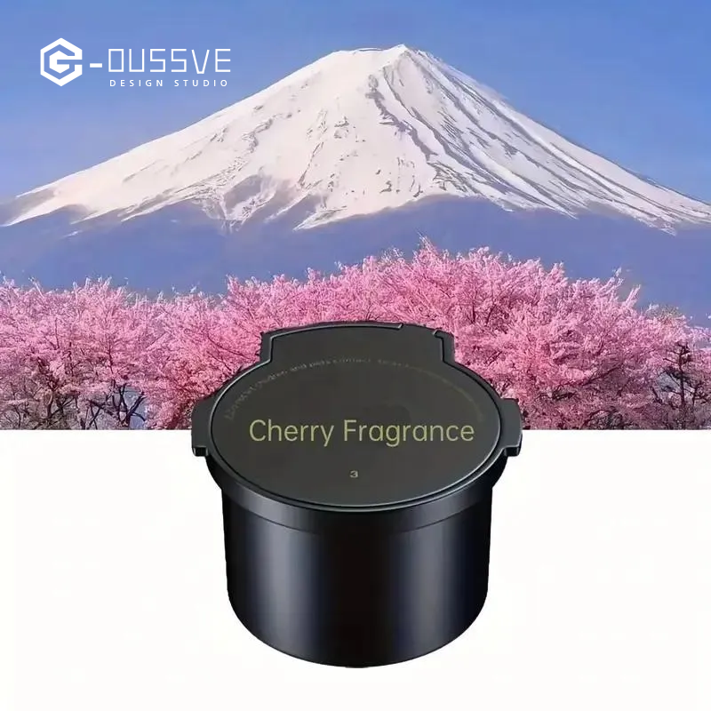 G-OUSSVE | Rechargeable Smart Essential Oil Diffuser, Car Air Freshener with Auto On/Off and RGB Ambient LED Light for Vehicle & Room Aromatherapy Machine