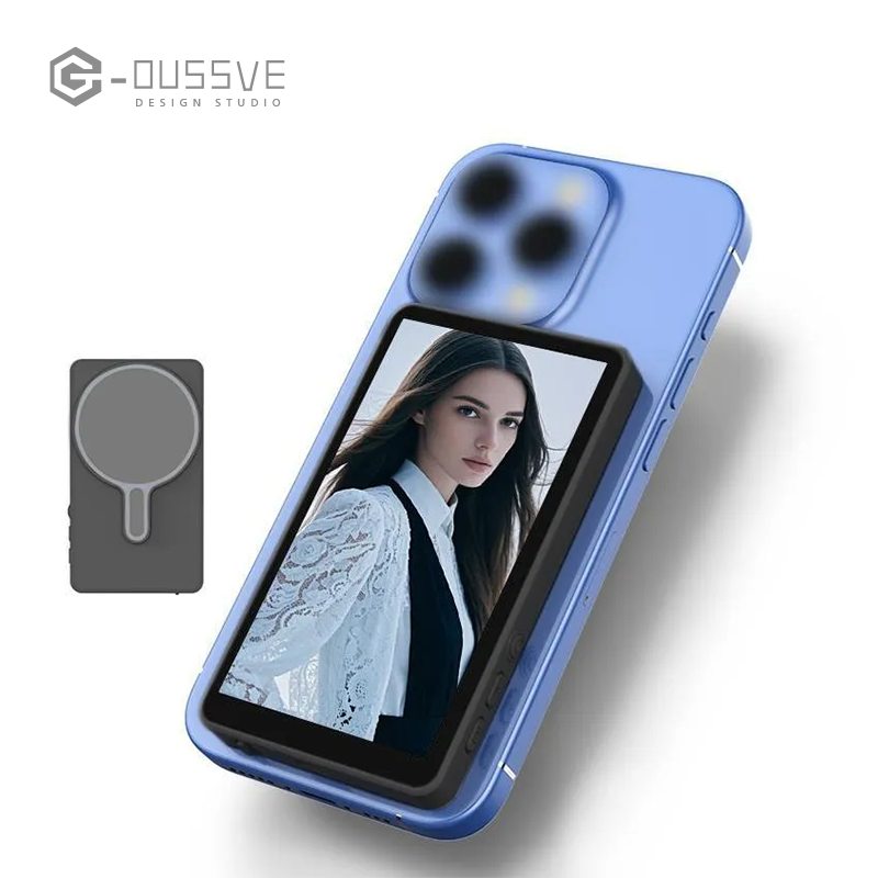G-OUSSVE | T1 Magnetic Phone Vlog Selfie Monitor Screen Display For Selfie, Live Streaming & Content Creation Compatible for IOS&Android Mobile Phone