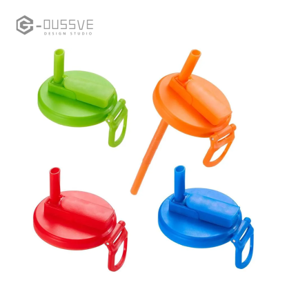 G-OUSSVE | Soda Can Lids with Straw, Silicone Straws Soda ​ Can Covers, Straw Soda Can Lid, BPA-Free, Reusable for can covers for soda, Beverage, Juice,Seltzer