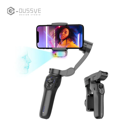 G-OUSSVE | 3-Axis AI  Mobile Phone Gimbal,estabilizado selfie profesional,gimbal stabilizer for smartphone, Face Tracking,phone stabilizer for video recording, for iPhone, Andriod, Vlogging for Youtube, TikTok, Twitter, Skype and Video Shooting Stabilizer