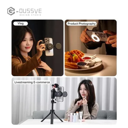 G-OUSSVE | Magnetic Selfie Light LM19, LED Fill Light Compatible with Magsafe, LED Selfie Ring Light