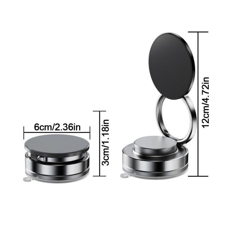 G-OUSSVE|360 Adjustable Vacuum Magnetic Phone Holder,Suction Cup Phone Mount for Magsafe, Portable Cell Phone Holder for Car, Makeup/Gym/Mirror,Fit for All iphone iphone 11 and above