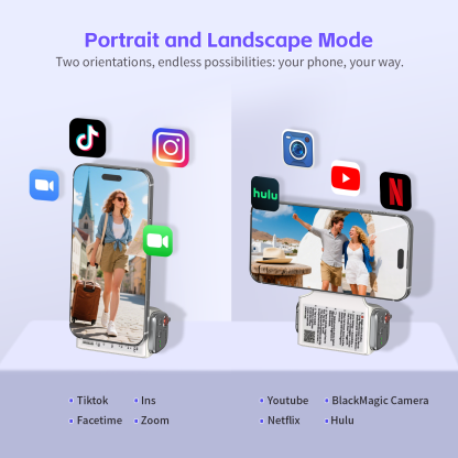 G-OUSSVE | Handheld Grip Phone Stand Camera Assistant with LED Fill Light 2-in-1, Compatible with iOS 26/iOS 18, Ergonomic Grip, One-Tap Camera, Rechargeable Remote, Ideal for Thanksgiving & Christmas Gift for Photography Enthusiasts