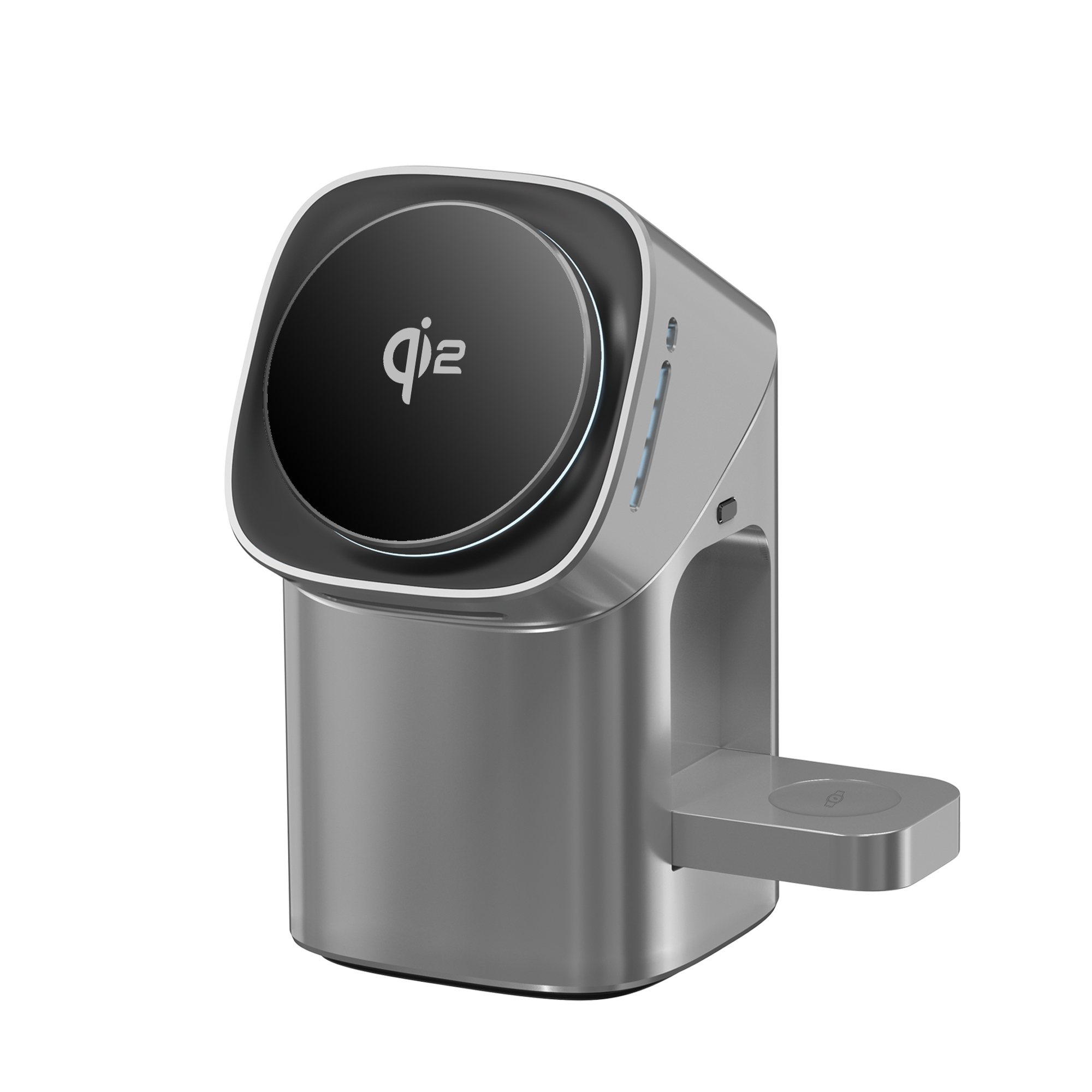 G-OUSSVE | 65W Qi2 wireless charger magnetic fast charging iPhone watch Samsung watch automatic rotating touch charging station