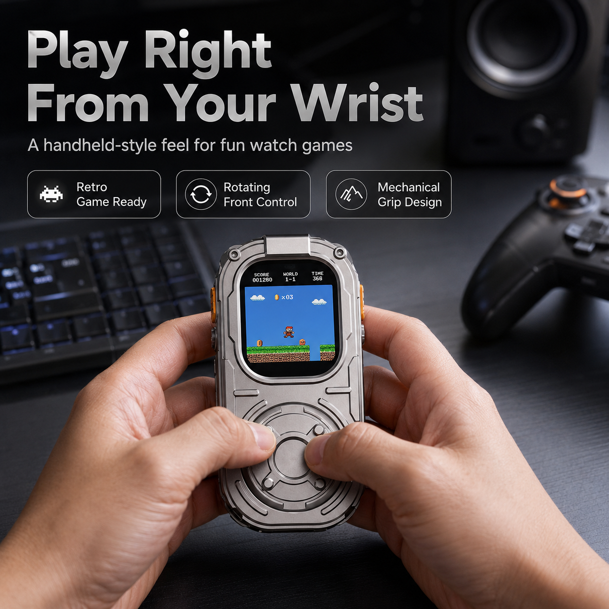 G-OUSSVE Repod Ultra 49mm Zinc Alloy Handheld Controller Case for Apple Watch Ultra 1/2/3