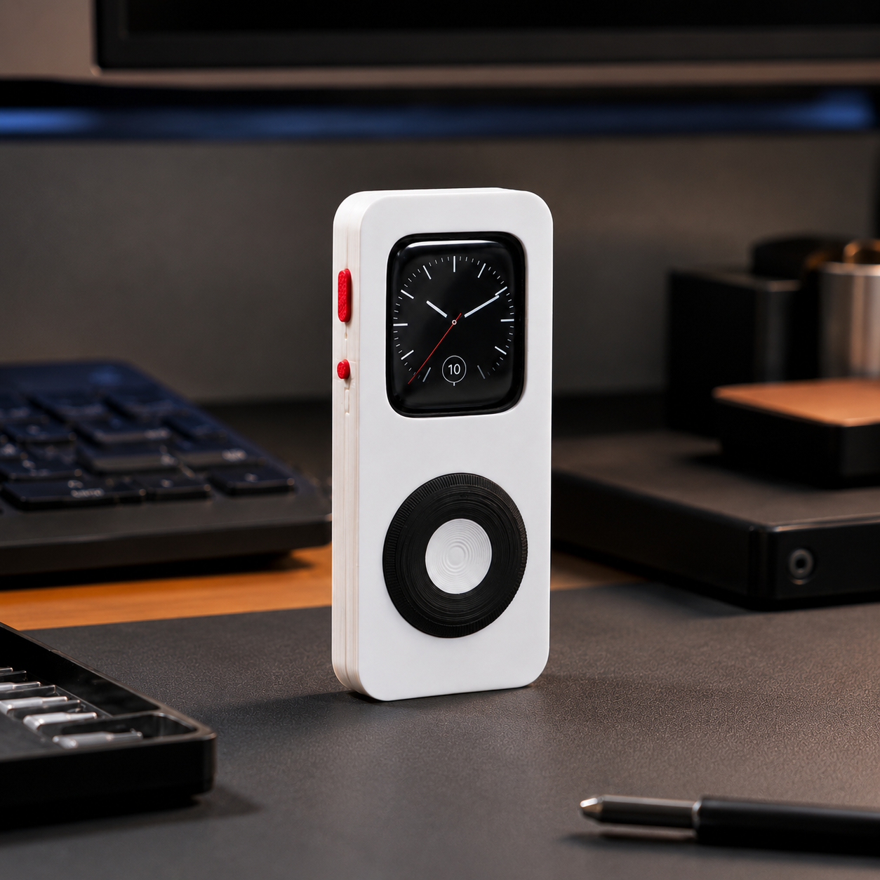 G-OUSSVE 3D-Printed Retro Scroll-Wheel Case for Apple Watch Series 7/8/9