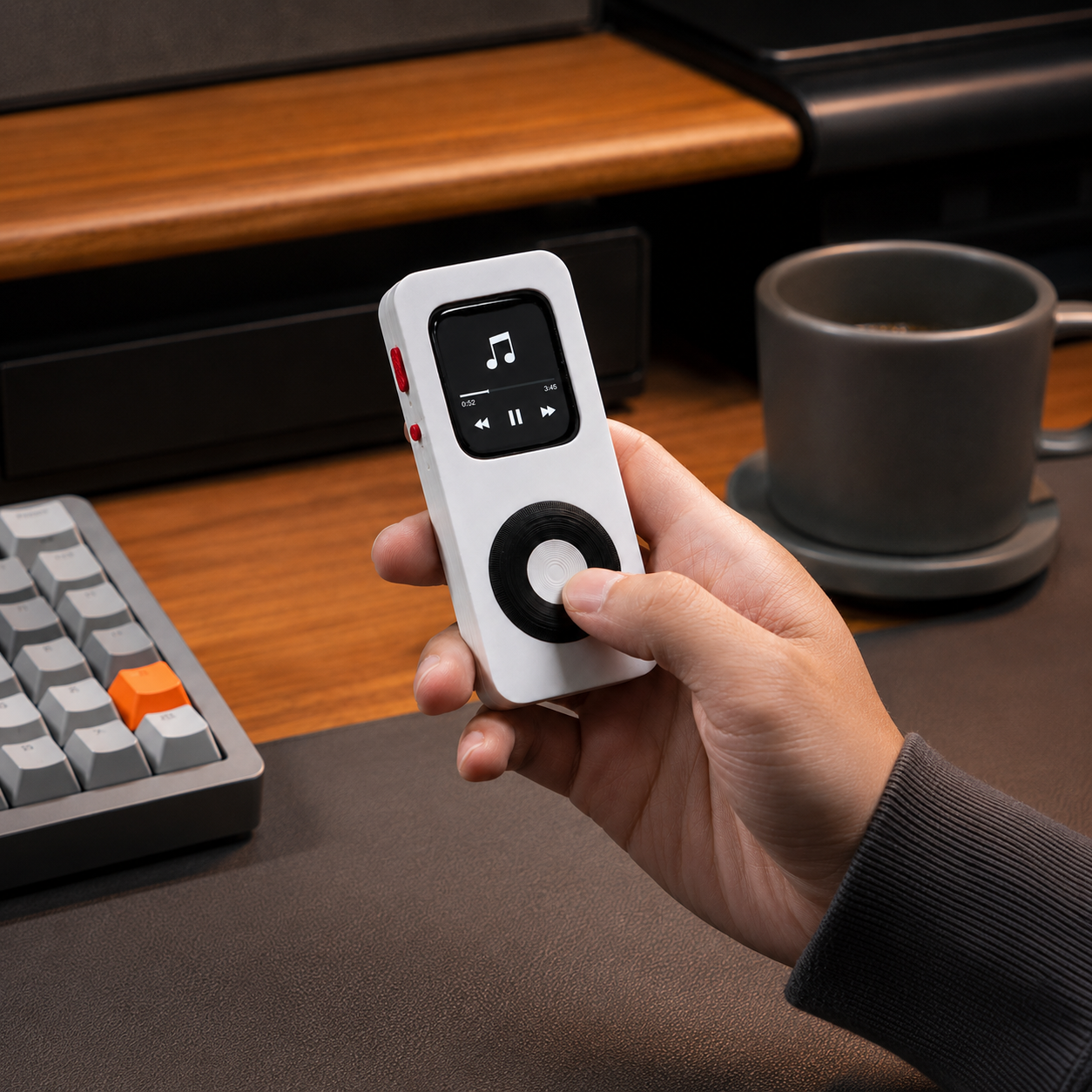 G-OUSSVE 3D-Printed Retro Scroll-Wheel Case for Apple Watch Series 7/8/9