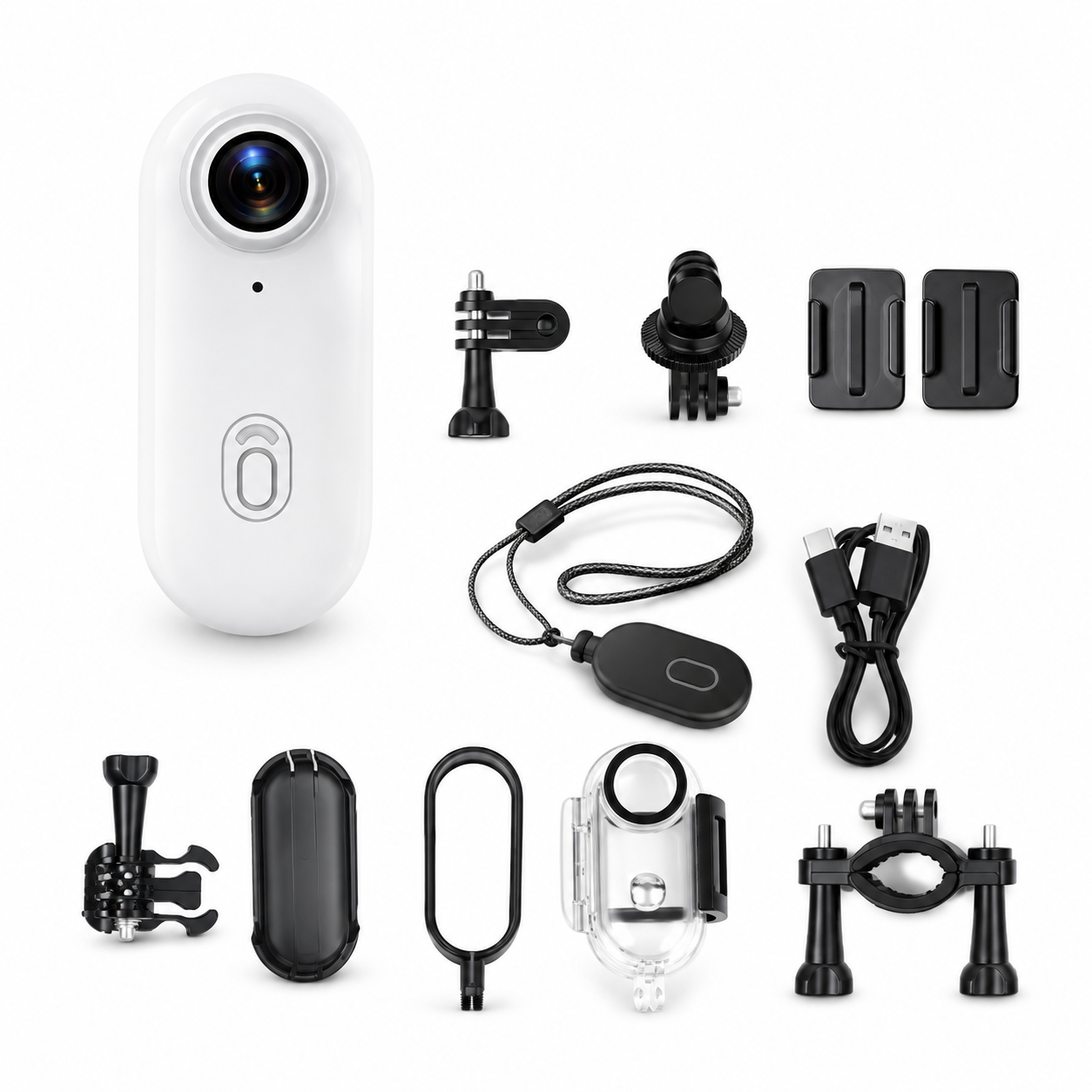 G-OUSSVE 1080P/4K Thumb Action Camera, Thumb POV Portable Body Cam, Tiny Size, Hands Free, Mount Anywhere Magnetic Sport DV, Bike Cycling, Pet, Vlogging Card Water Proof