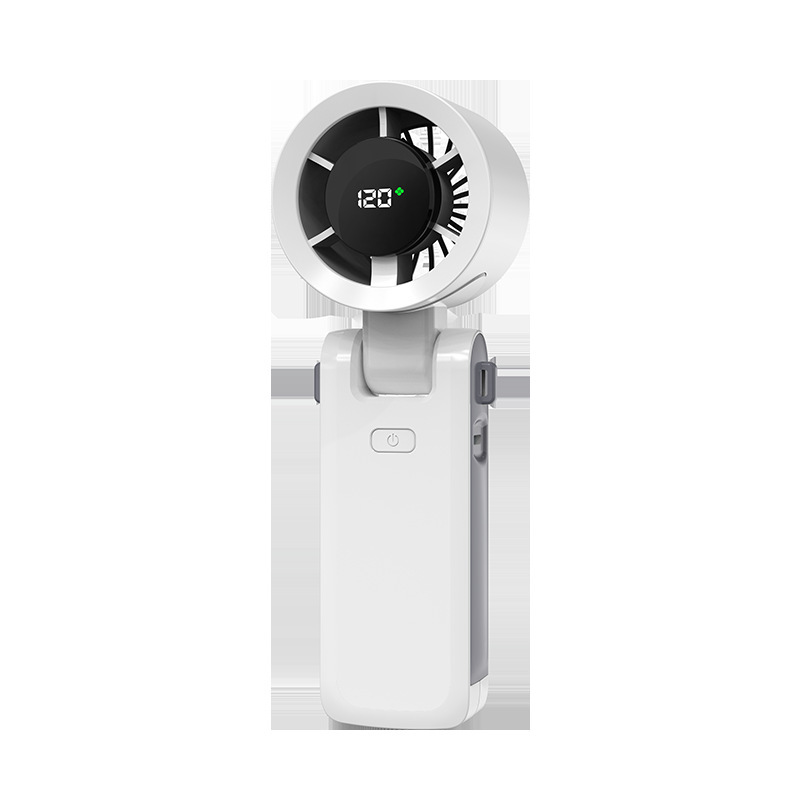 G-OUSSVE|Global Pick USB-C Charging Portable Handheld High Speed Fan, Versatile 5-speed Airflow Wind Speed Fan, Foldable & Hanging Neck Fan Suitable for Family, Travel, and School, Boyfriend Gift, Best Friend Gifts, Camping Essentials