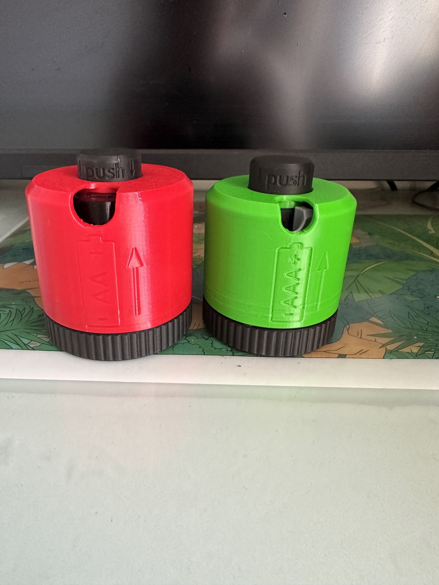 Rotate the battery storage box to 3D print