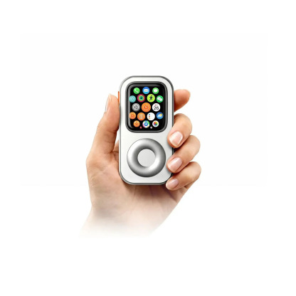 G-OUSSVE RePod Aluminum Alloy Protective Case for Watch Series The Classic iPod Reborn on Your Watch with Retro Scroll Wheel
