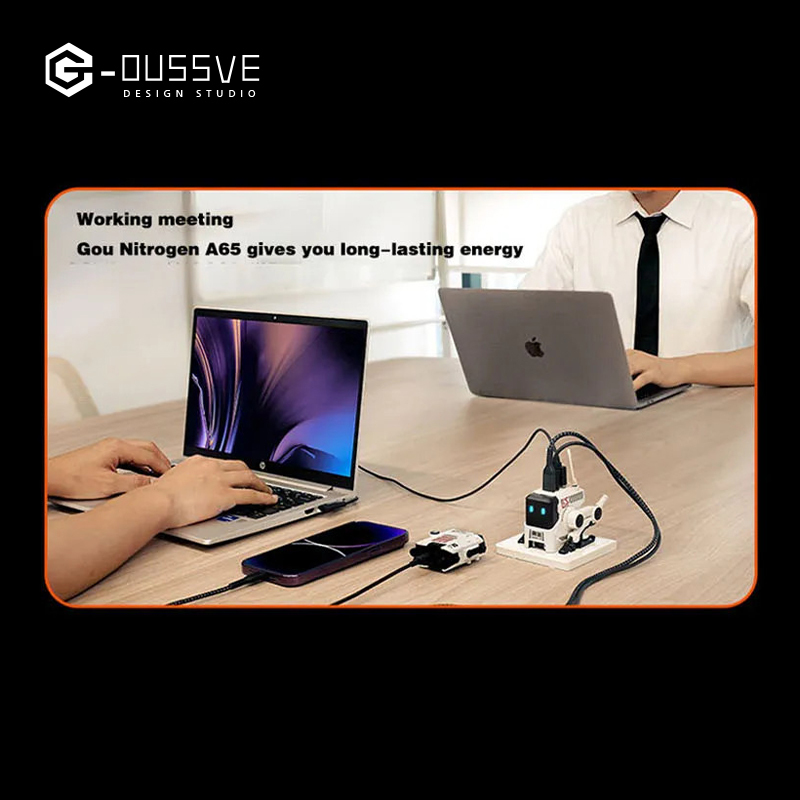 G-OUSSVE｜Gravity Planet Dog Nitrogen Mobile Phone GAN Charger Gallium Nitride Fast Charging Machine with 65W High Power Instant Charging Adapter