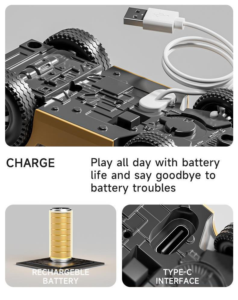 G-OUSSVE 1/64 RC Crane Truck work Toy - 6 Channel 2 Mode Mini Remote Control Construction Vehicle, Rechargeable, 2-in-1 Lift & Grab Arm for Kids & Adults Party Play