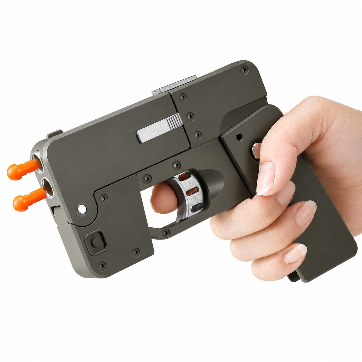 G-OUSSVE / Folding soft bullet gun for iPhone that can fire spray shells and simulate a pistol toy for children and boys