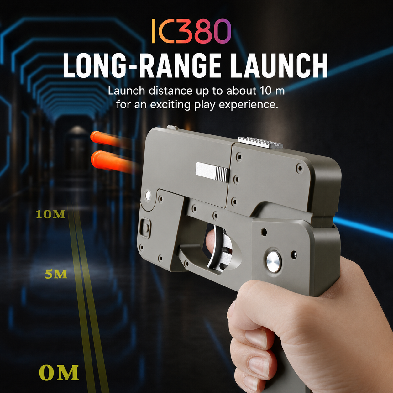 G-OUSSVE / Folding soft bullet gun for iPhone that can fire spray shells and simulate a pistol toy for children and boys