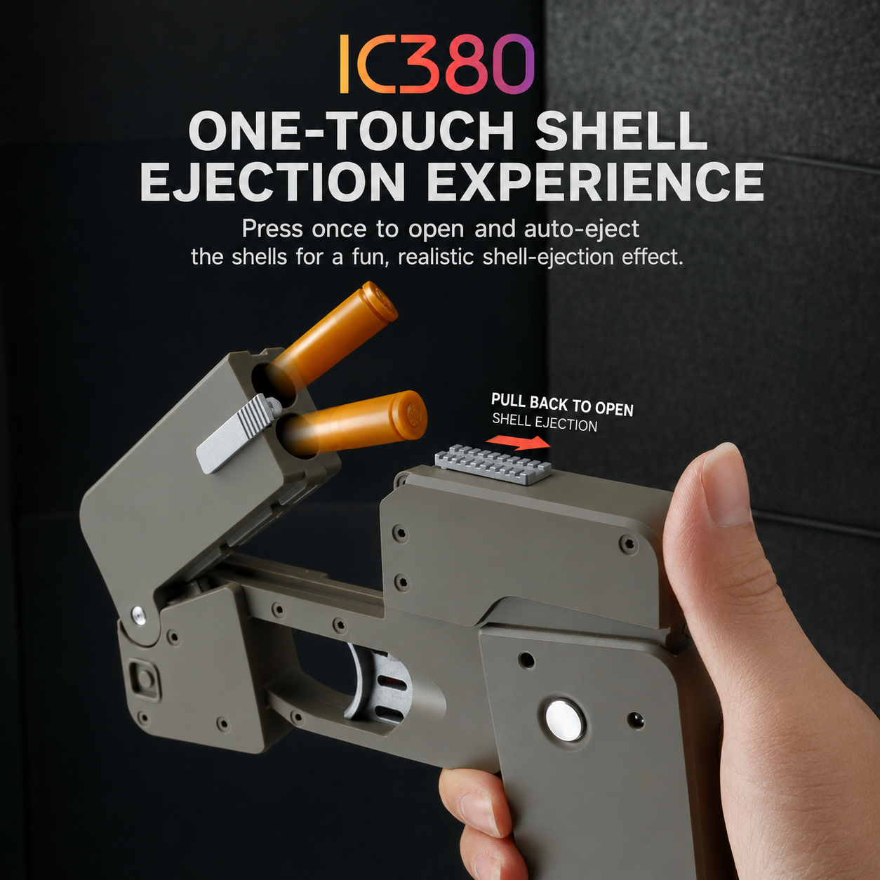 G-OUSSVE / Folding soft bullet gun for iPhone that can fire spray shells and simulate a pistol toy for children and boys