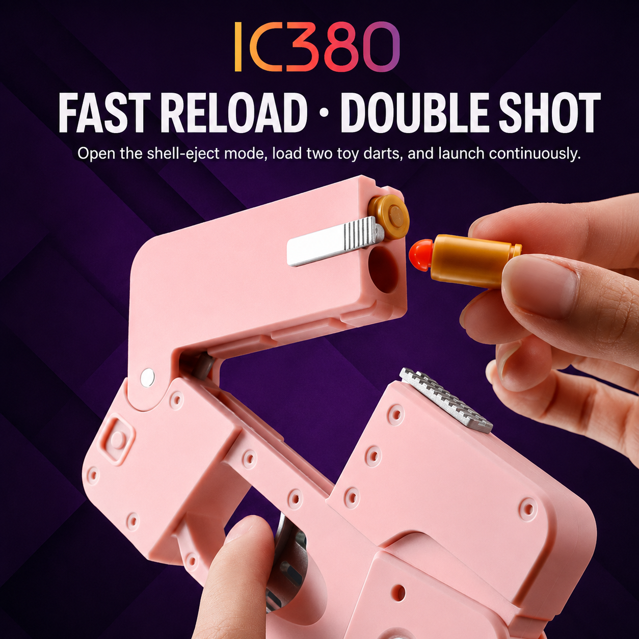 G-OUSSVE / Folding soft bullet gun for iPhone that can fire spray shells and simulate a pistol toy for children and boys