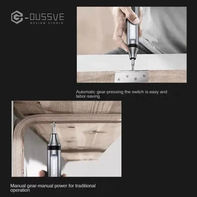 G-OUSSVE｜Mini Electric Screwdriver, Electric Screwdriver, Automatic Precision Screwdriver, Household Charging Driver, Mobile Phone Maintenance Tool Set