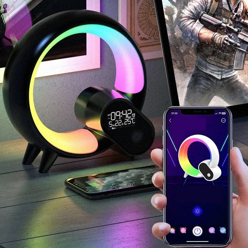 SizeQ Wireless Charger Atmosphere Lamp, 2023 New Intelligent LED Table