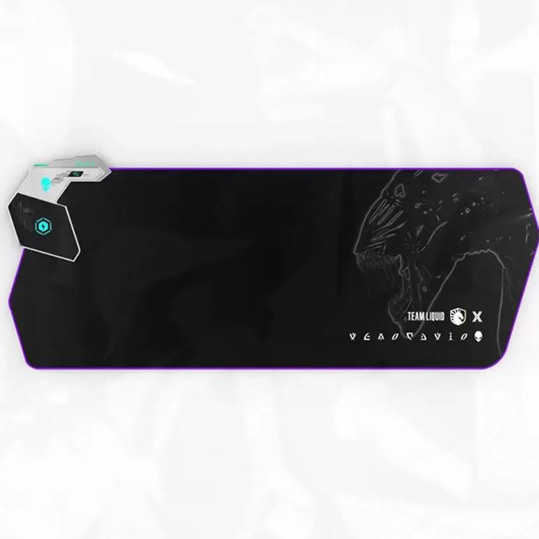 G-OUSSVE｜ALIENWARE Alien Wireless Charging Mouse Pad RGB Luminous Keyboard Desk Pad Computer Pad Extra Large Desk Pad