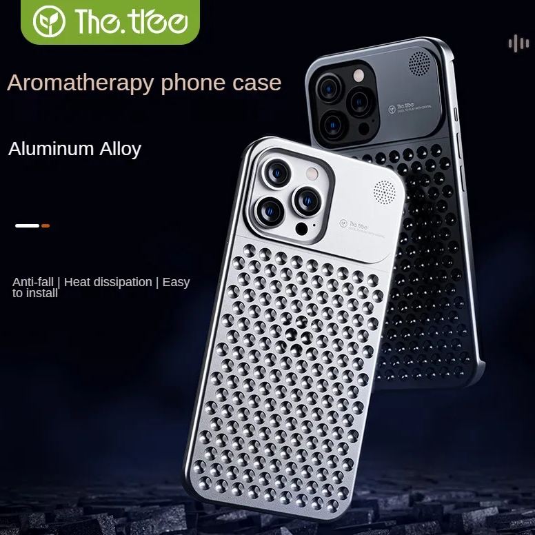 Aromatherapy Mobile Phone Case iphone  Aluminum Alloy Anti-drop Heat Dissipation
